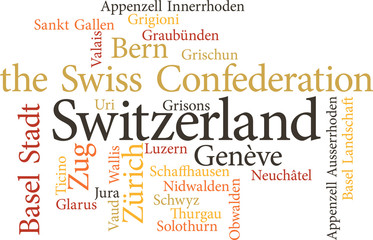 Illustration of the Swiss Cantons