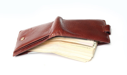 brown wallet