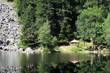 Fototapeta na wymiar Lac du Fischboedle dans les Vosges