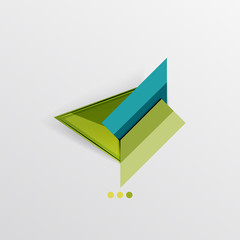 Modern abstract geometric info banner