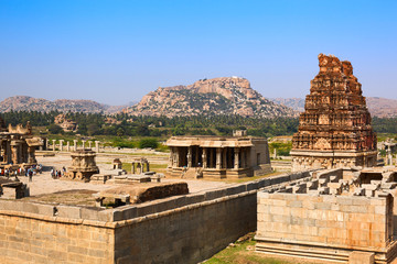 Vittala complex. Hampi, Karnataka, India