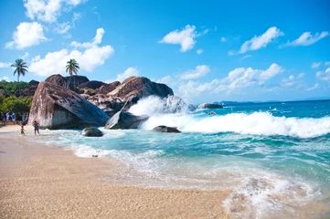 Fotobehang De baden van Virgin Gorda (Tortola) - Caraïben © XtravaganT