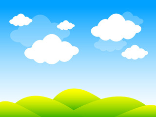 Obraz premium sfondo, cielo, nuvole, primavera, estate