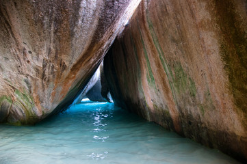 Boulders on Turquoise Sea Water in Virgin Gorda