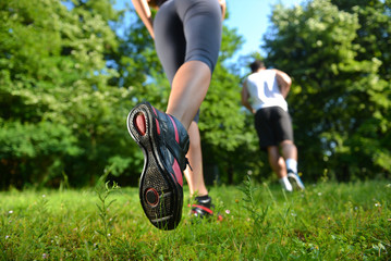 group of young people enjoying the fitness and sunny day