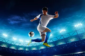 Foto auf Acrylglas Fußball Soccer player in action