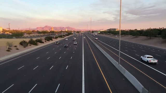 Az highway sunset timelapse  I17 Mesa,Gilbert, Az,Phoenix