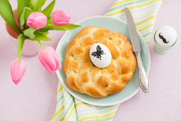 Easter breakfast table