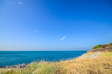 Wide angle view on seascape