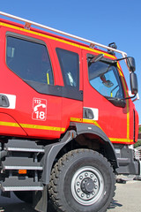 Cabine camion de pompiers