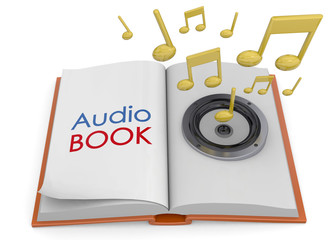 Audiobooks Concept -3D