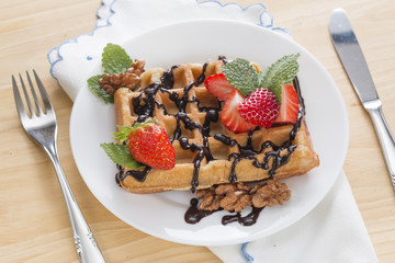 Delicious waffle