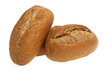 Mini bread on a white background