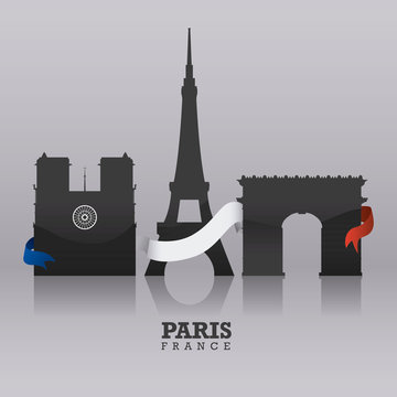 Paris design, vector illustration.