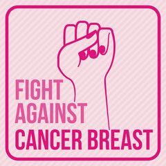 Breast cancer design, vector illustration.