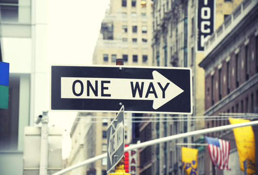 One way sign in New York City © katy_89