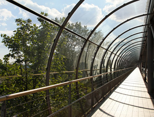 Fototapeta premium Glass tunnel left