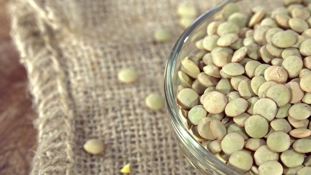 Rotating Brown Lentils (not loopable)