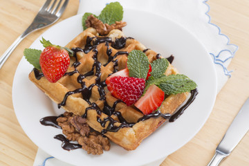 Delicious waffle