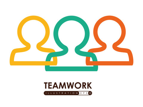 Teamwork design, vector illustration.