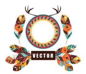 Feather design, vector illustration.