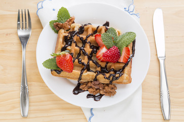 Delicious waffle