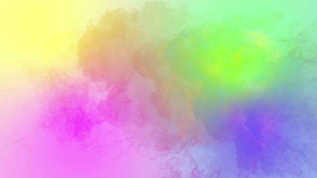 holi colors spreading