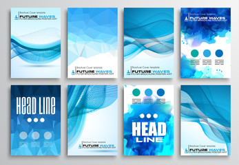 Set of Flyer Design, Infographics Brochure Designs - obrazy, fototapety, plakaty