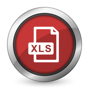 xls file red icon