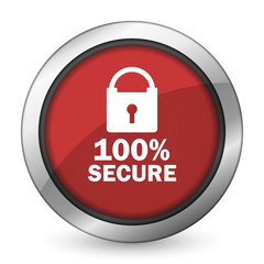 secure red icon