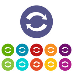 Synchronization flat icon