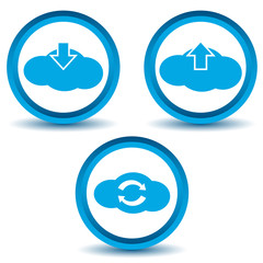 Cloud icons set