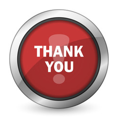thank you red icon