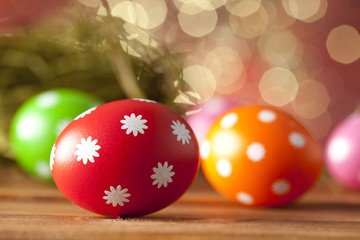 Colored Easter eggs