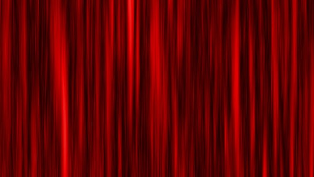 Flowing velvet curtain motion background red