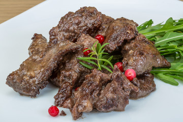 Roasted venison