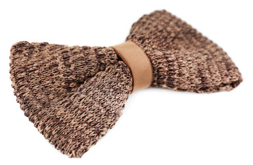 Male bow tie isolated on white