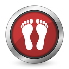 foot red icon