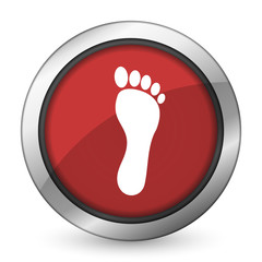foot red icon
