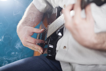Fototapeta premium Guitarist on stage