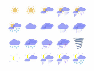 weather forecast icons