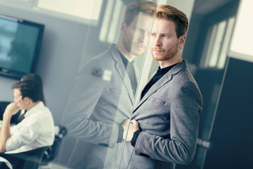 Young man in the office