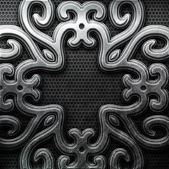 Silver ornamental plate