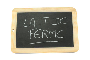 ardoise lait de ferme