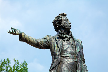 Famous Poet Alexander Pushkin Statue, Saint Petersburg