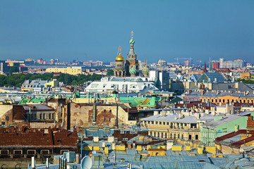 Aerial View from Isaac Cathedral, Saint Petersburg