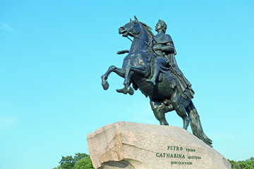 Obraz premium Bronze Horseman Statue, Saint Petersburg, Russia