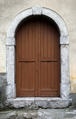 Fototapeta na wymiar Medieval wooden door