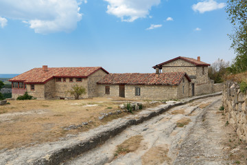 Fototapeta na wymiar Manor of Firkovich, Chufut Kale city fortress, Crimea