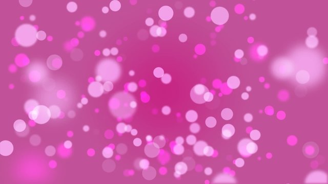 Dancing pink blobs and orbs, stylish motion background